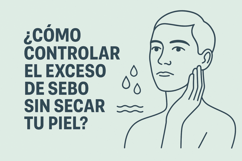 Portada del artículo sobre cómo controlar el exceso de sebo sin resecar la piel – Markosmetics