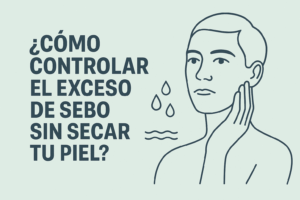 Portada del artículo sobre cómo controlar el exceso de sebo sin resecar la piel – Markosmetics