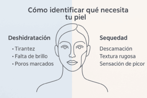 Cómo identificar si tu piel necesita hidratación o nutrición