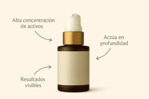 Infografía de Markosmetics que explica qué es un sérum y cómo actúa en la piel.