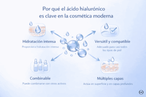 por qué el ácido hialurónico es clave en la cosmética hidratación compatibilidad piel activos